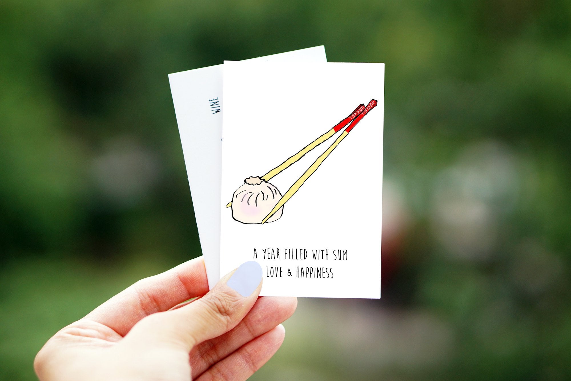 Custom mini cards for Topshop for Chinese New Year