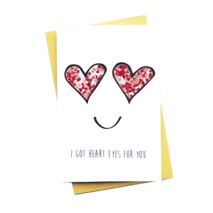 I Got Heart Eyes For You Confetti Card
